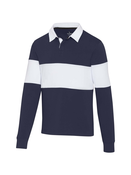 Polo rugby manica lunga cotone pesante unisex Clyde