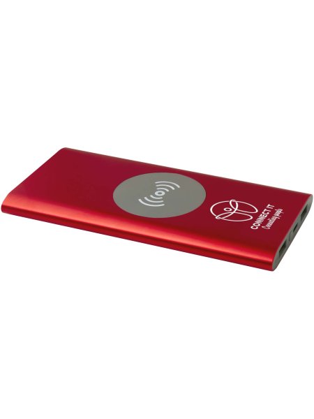 Power bank 8000mah wireless Type C in alluminio riciclato Juice
