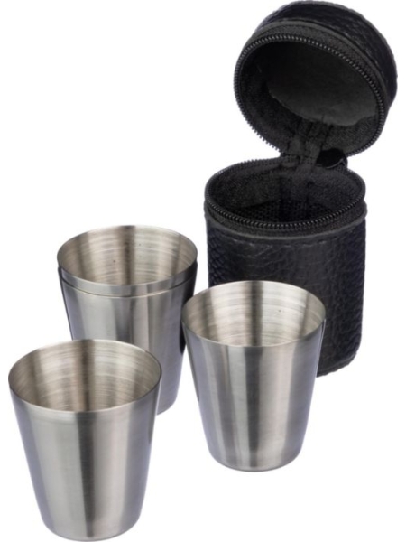 Set bicchieri da liquore in acciaio inossidabile Benjamin