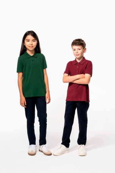 Polo bambini in piqué biologico 180 g/m² personalizzabile Kariban