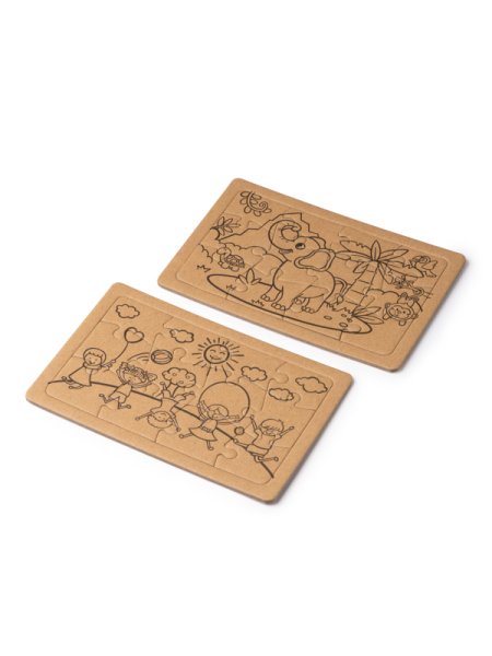 Set di puzzle in cartone riciclato personalizzabili Zeon