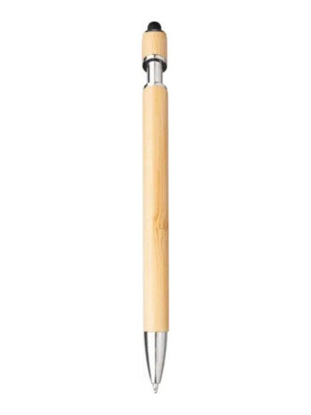 Penna capacitiva in bamboo refill blu Manuela