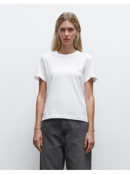 T-shirt cotone organico da donna personalizzabile Tru Blanks Regular Woman