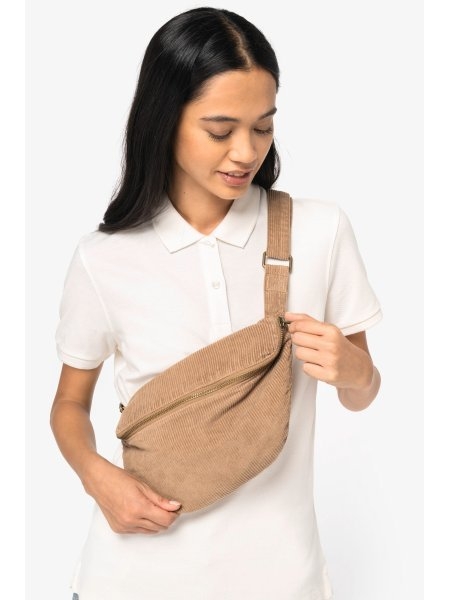 Marsupio vintage in velluto a costine 320 g/m² personalizzabile Native Spirit