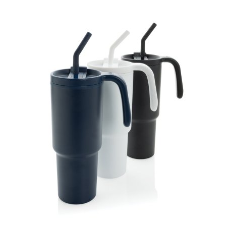 Tazza con cannuccia in r-acciaio 360 Graphic RCS 900ml