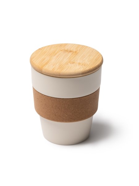 Tazza con coperchio ecologica personalizzabile Lovren 350 ml