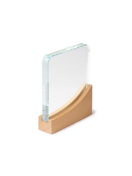 Trofeo vetro e bamboo personalizzabile Kuder