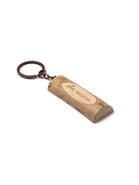 Portachiavi in legno intagliato personalizzabile Topac
