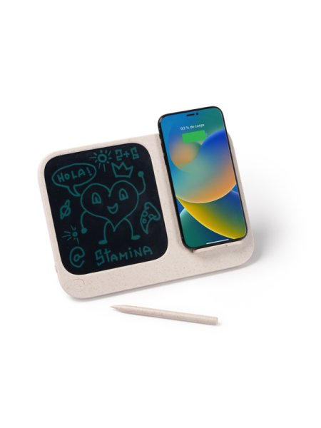 Caricatore wireless con lavagna magica personalizzabile Volter 15 W