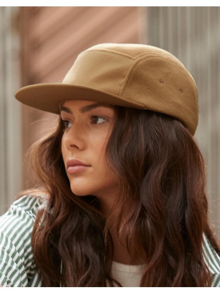 Cappellino 5 pannellino personalizzabile Beechfield Recycled Fleece Outdoor Camper