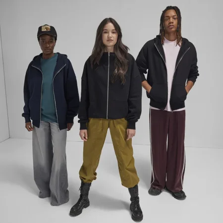 Felpa unisex con zip e cappuccio personalizzabile B&C Influence Zip