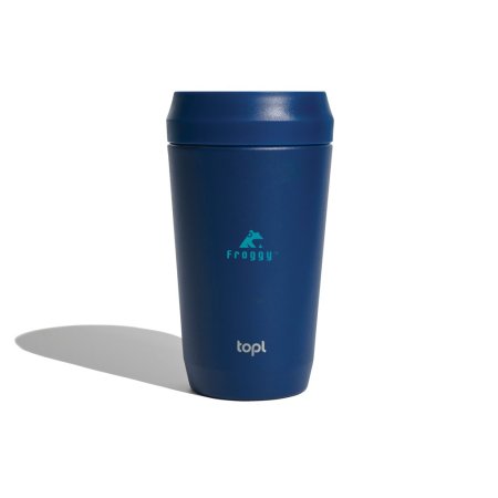 Bicchiere in acciaio inox con tappo 360 brevettato 354ml Topl