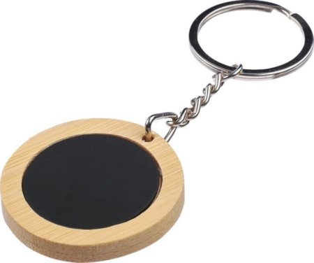 Portachiavi in bambù forma tonda Gene