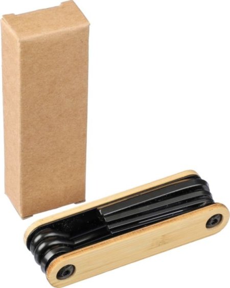 Kit utensili tascabile in acciaio e carbonio Edna