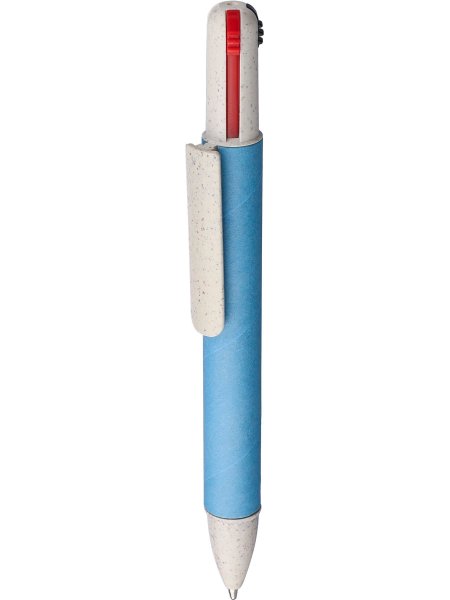 Penne di cartone riciclato a sfera 4 colori Deborah