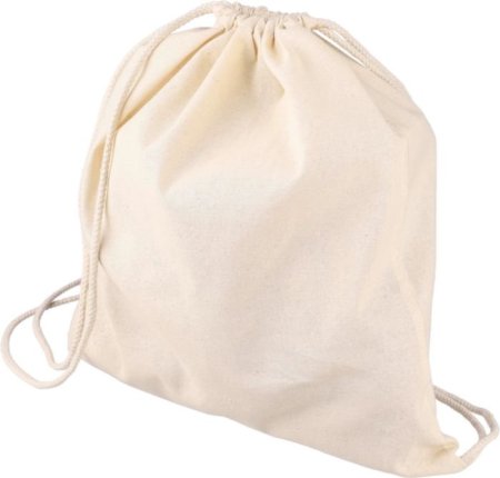 Zaino a sacca con coulisse in cotone Oeko-Tex 150 g/m2 Bridget
