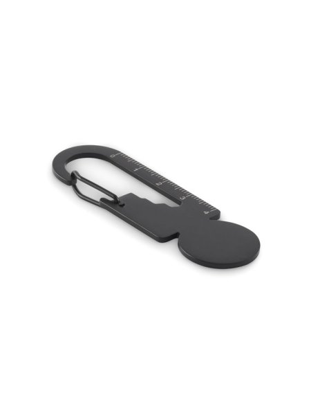 Portachiavi multifunzione con gettone carrello Multikey