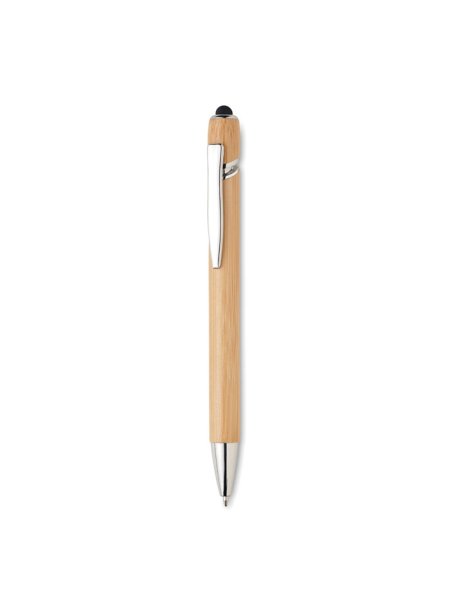 Penna in bamboo a sfera con gommino touch screen Renn