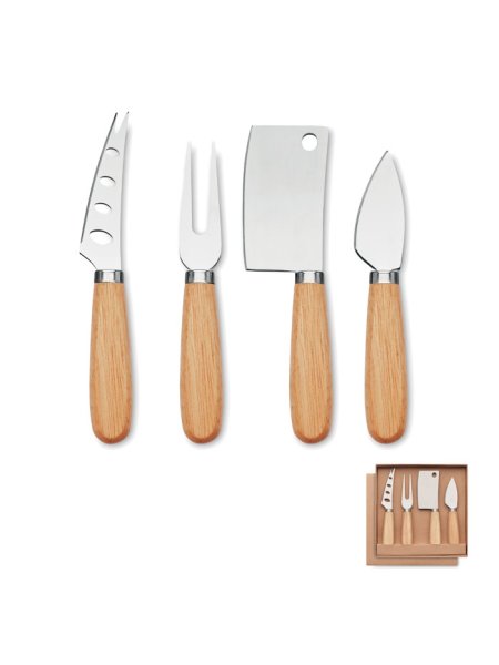 Set coltelli formaggio da 4 pezzi Camembert