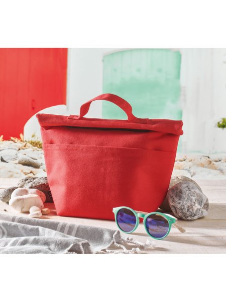 Borsa termica porta pranzo in cotone riciclato Recoba Colour