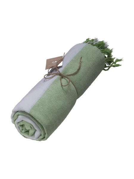 Telo mare cotone riciclato ecologico personalizzabile Sea Melange 90 x 170 cm
