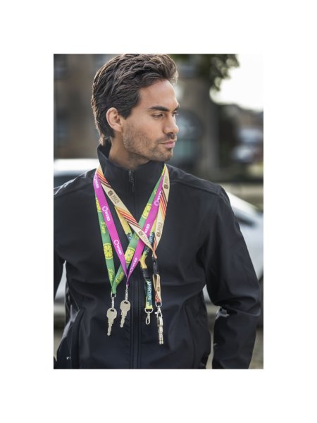 Lanyard con stampa in sublimazione sgancio di sicurezza e fibbia Balta