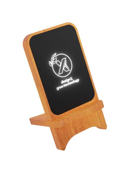 Caricatore wireless luminoso da 10 W con funzione supporto telefono SCX.design W16