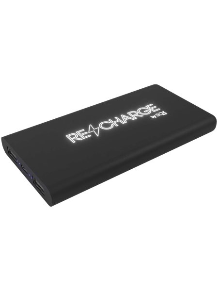 Power bank 10000mah wireless luminoso in gomma SCX.design P40