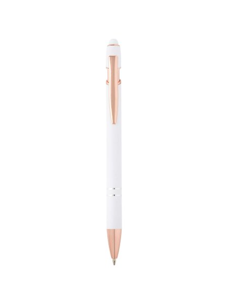 Penna in alluminio riciclato con touch screen Nanna (inchiostro blu)