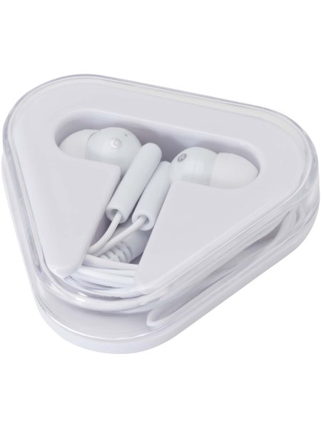 Auricolari con astuccio in plastica riciclata Rebel