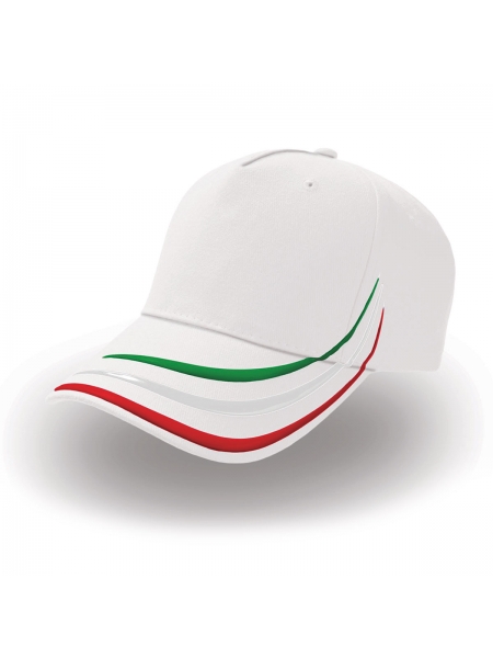 Cappellino Alien a 5 pannelli occhielli cuciti e visiera precurvata Atlantis