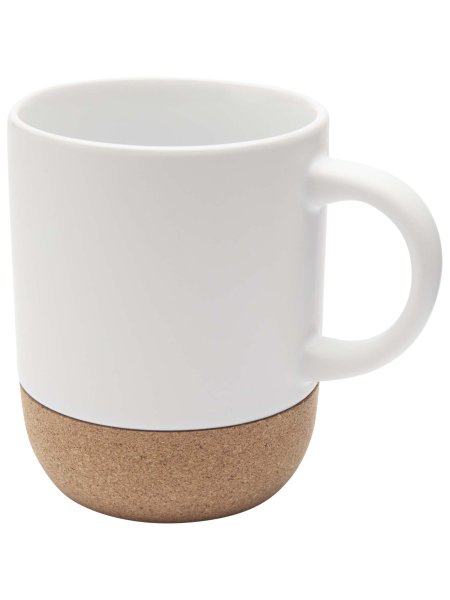 Tazze in ceramica con dettagli in sughero e finitura opaca da 300 ml Billie