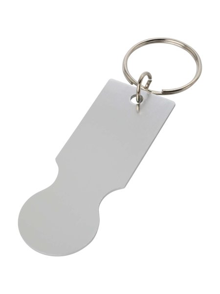 Portachiavi con gettone carrello della spesa Rhea