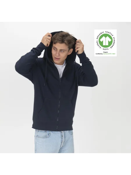 Felpa unisex personalizzabile Utopic Recycled Full Zip Hoodie