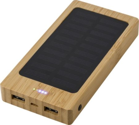 Power Bank solare in bambù Joan