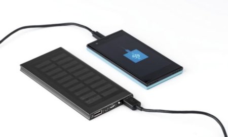 Power bank solare in ABS e alluminio capacità 8.000 mAh Adriana