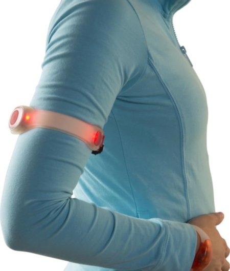 Cinturino da braccio con led in silicone Jenna