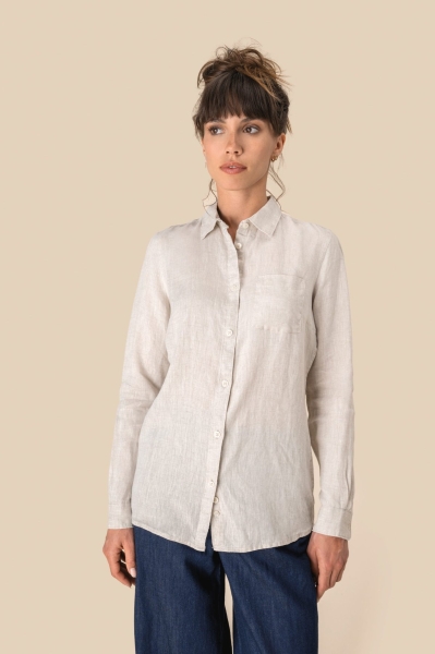 Camicia in lino donna 125 g/m² personalizzabile Spasso