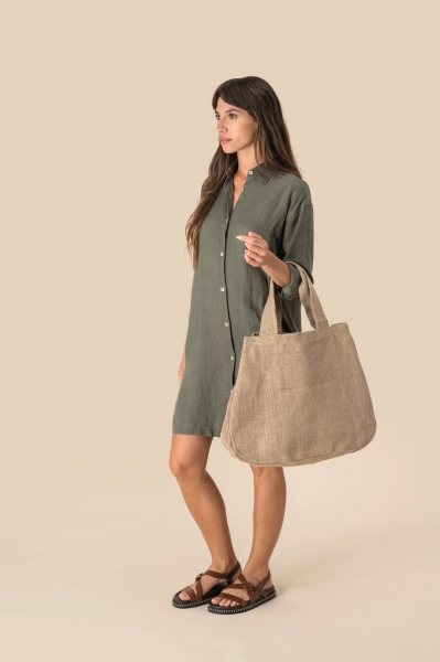 Shopper in juta 465 g/m² personalizzabile Spasso