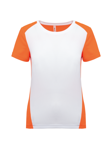 t-shirt-donna-sportiva-bicolore-ecosostenibile-white-fluorescent-orange.jpg