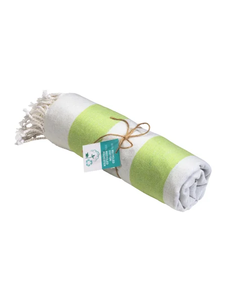 Telo pareo cotone personalizzabile Recycled Cotton Beach 90 x 170 cm