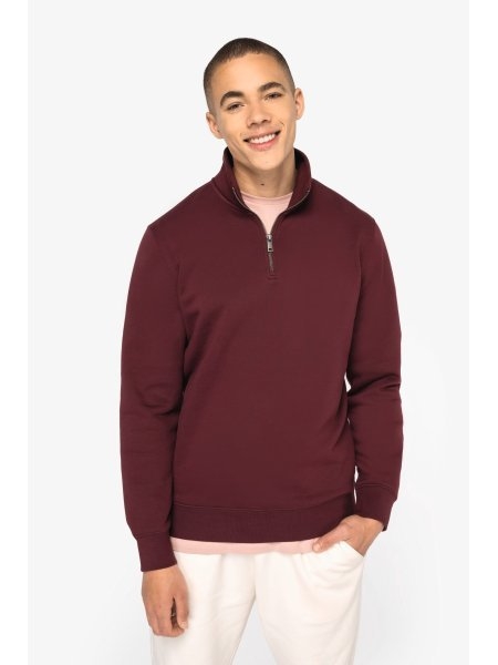 Felpa uomo con mezza zip 350 g/m² personalizzabile Native Spirit
