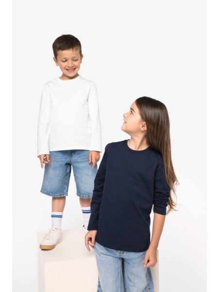T-shirt bambino maniche lunghe 180 g/m² personalizzabile Native Spirit