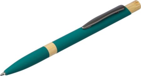 Penna a sfera in alluminio riciclato con finitura gommata Calandra