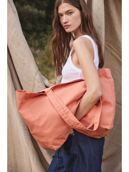 Shopper in cotone personalizzabile 310 g/m² Ki-mood 26 L