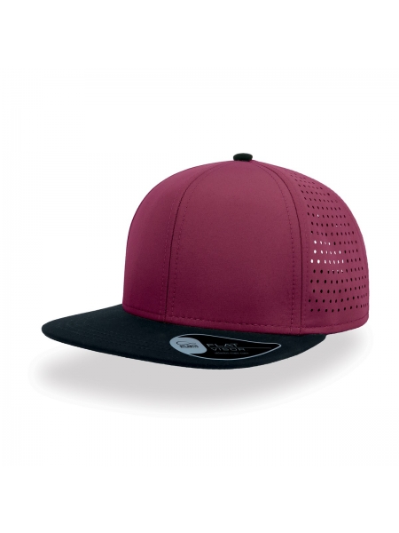 Cappellino Bank a 6 pannelli con visiera piatta squadrata Alantis