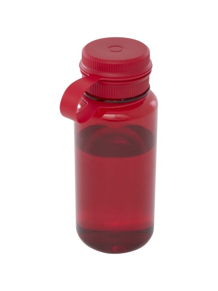 Borraccia sportiva da 900 ml in PET riciclato certificato RCS con coperchio multifunzione Ryder