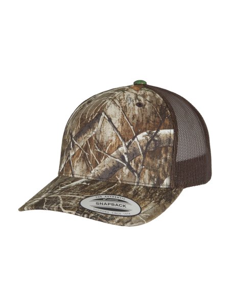 Cappellino trucker 6 pannelli personalizzabile Yupoong the Classics Retrò RealTre Camo