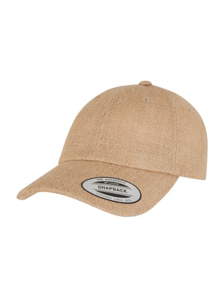 Cappellino 6 pannelli baseball personalizzabile Yupoong the Classics Jute Dad