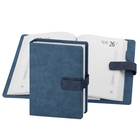 Agenda ecopelle personalizzabile con interno perpetuo 16,5 x 22 cm